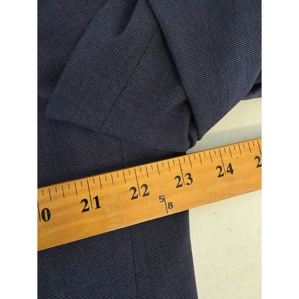 Alfani Blazer Jacket Mens‎ 46L Blue Sports Coat Slim Fit 2 Buttons Rayon Blend